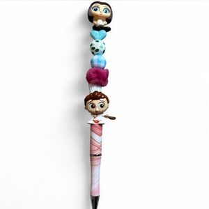 Handmade Beaded Pen with Disney Ratatouille Characters Colette